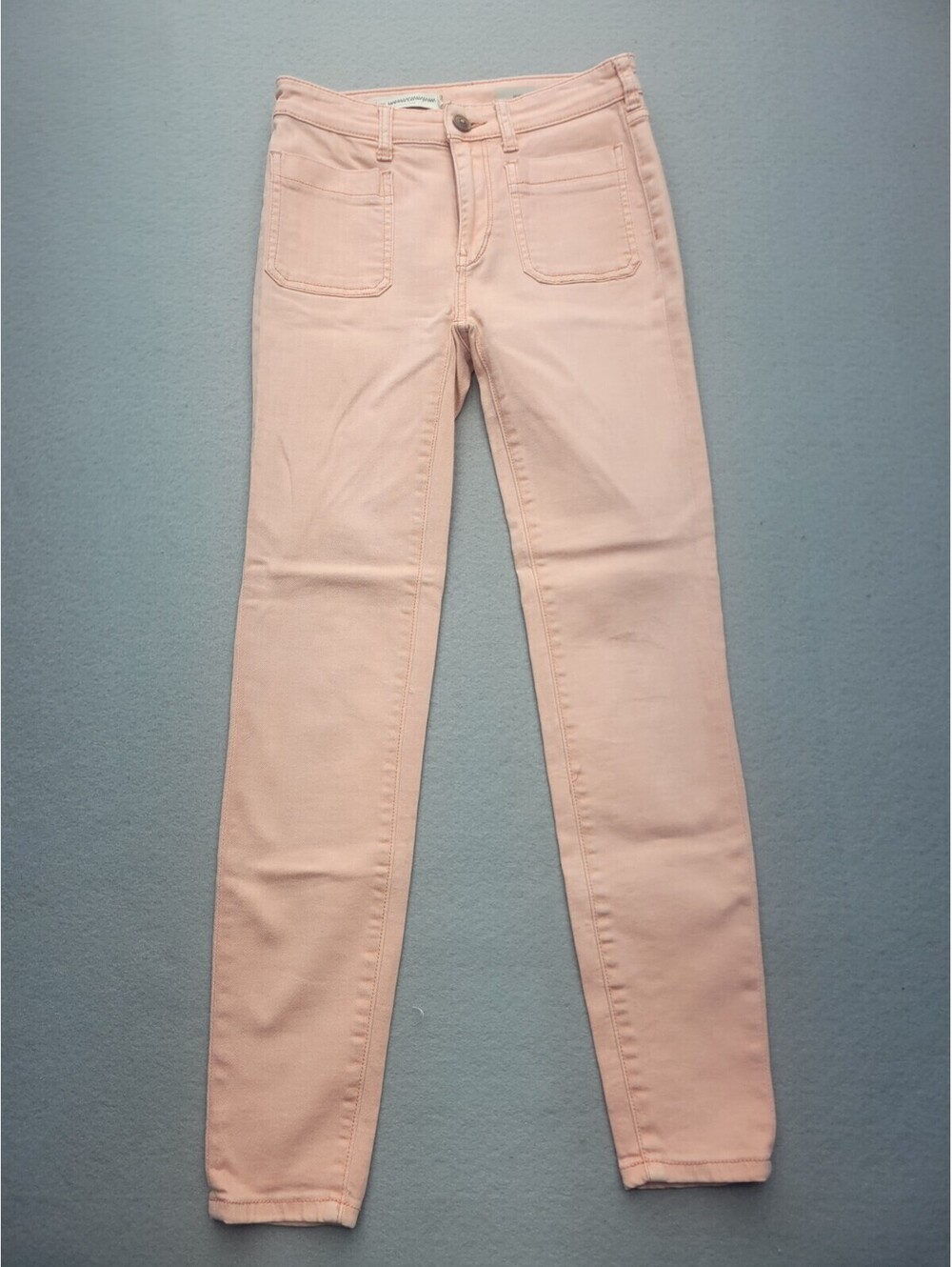 Pilcro Women's Jeans Size 25 Pink Skinny Light Wash